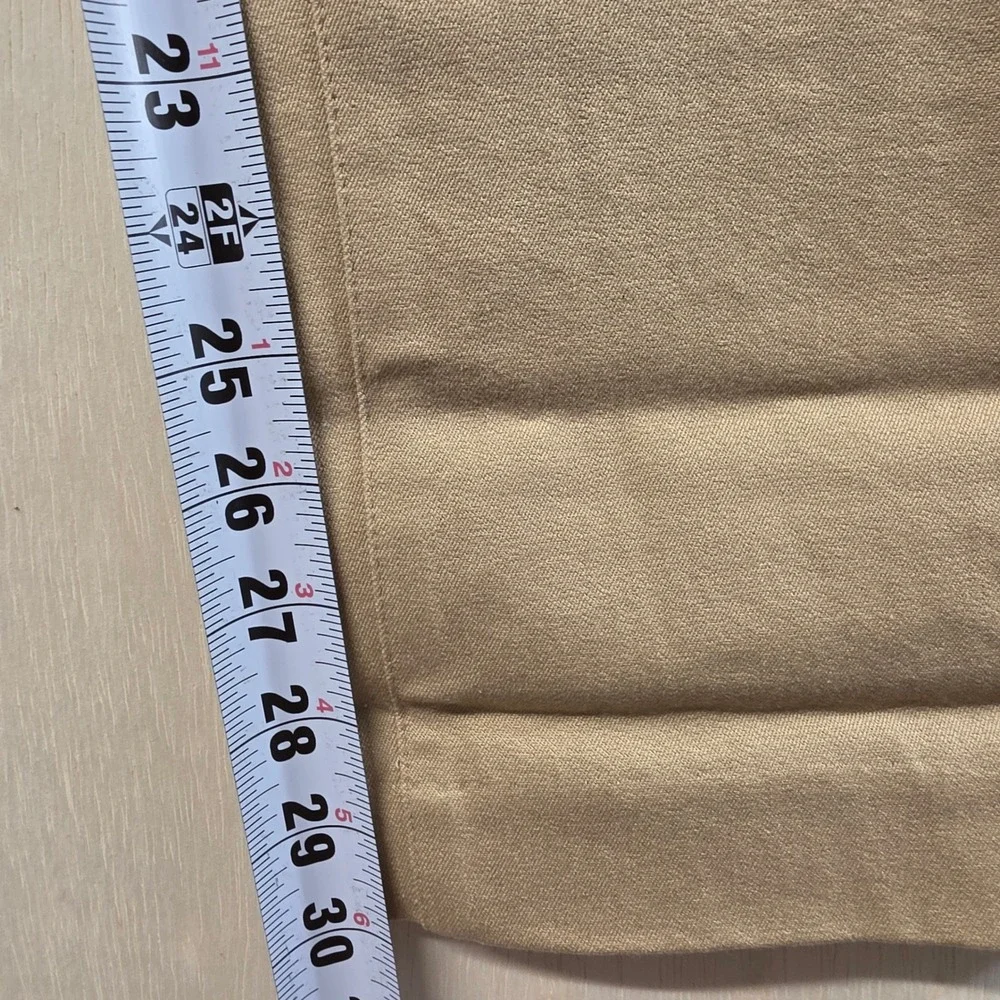 Lauren Ralph Lauren Slimming Fit Pants 16 Light Wheat Tan Straight Leg NWT